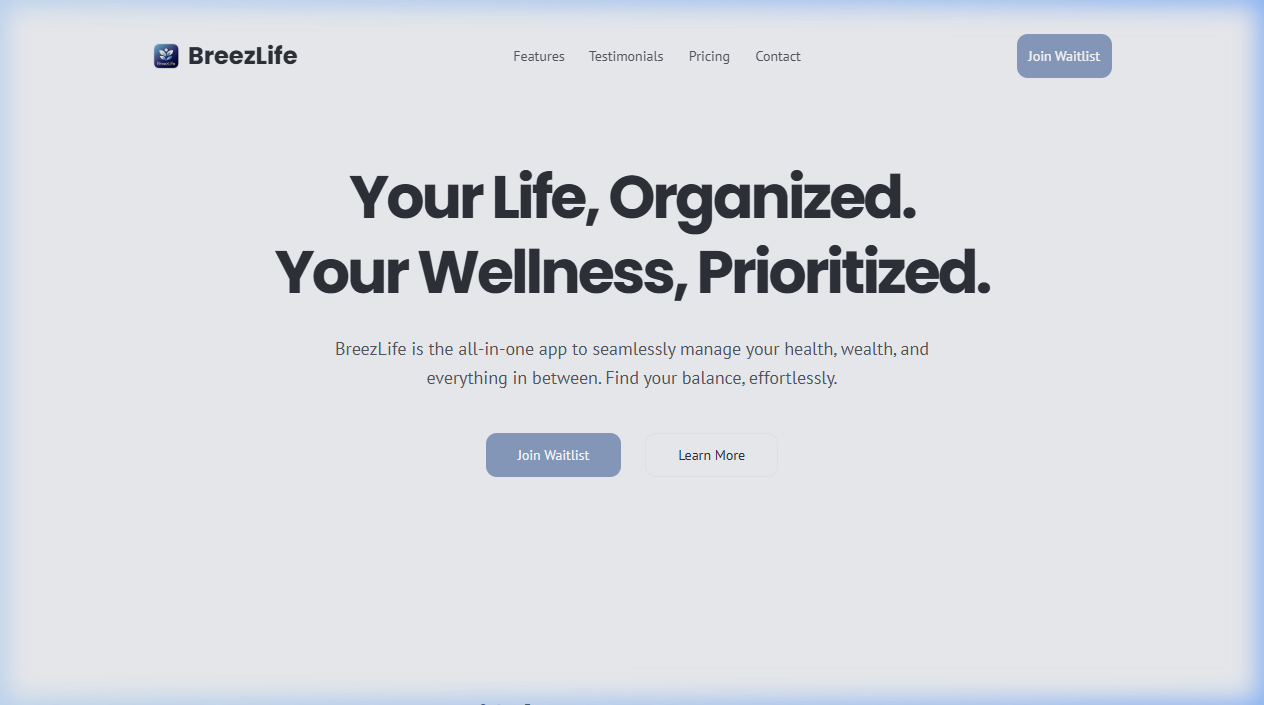 Breezlife Wellness App
