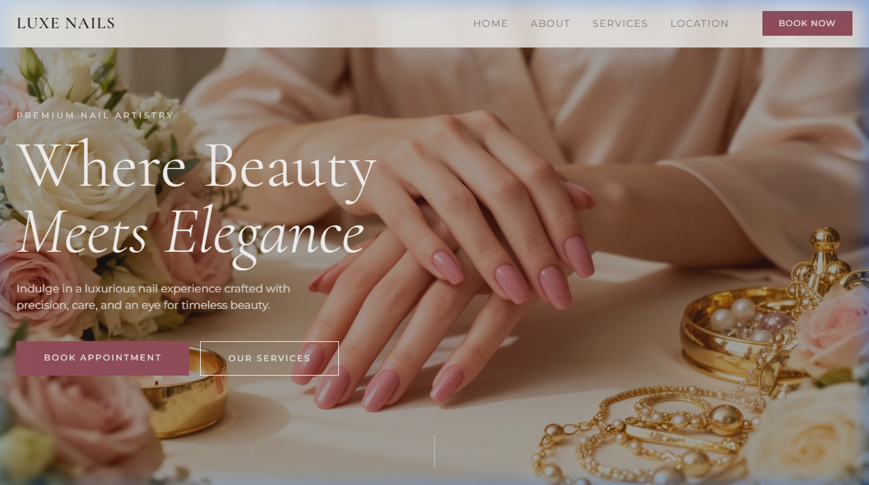 Nail Salon Website