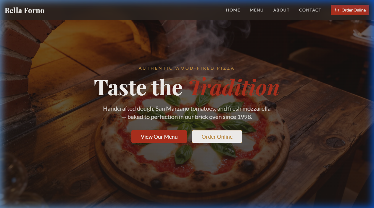 Pizza Palace Website